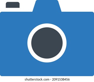 camera vector illustration isolated on a transparent background. glyph vector icons for concept or web graphics.