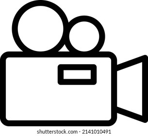 camera vector illustration isolated on a transparent background. stroke vector icons for concept or web graphics.