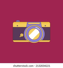 Camera vector illustration with minimalistic design, easy to edit, can be applied as icon or logo