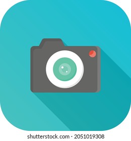 camera Vector illustration on a transparent background. Premium quality symbols. Vector Line Flat color  icon for concept and graphic design.