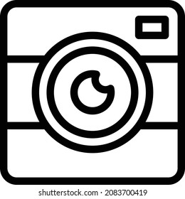 ilustración de cámara en un fondo transparente. Símbolos de calidad premium. Icono vectorial de trazo para el concepto y diseño gráfico.
