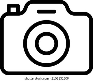 Camera Vector illustration on a transparent background.Premium quality symmbols.Stroke vector icon for concept and graphic design. 