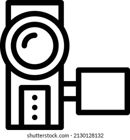 camera Vector illustration on a transparent background. Premium quality symbols. Stroke vector icon for concept and graphic design.