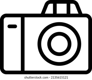 camera Vector illustration on a transparent background. Premium quality symbols. Stroke vector icon for concept and graphic design.