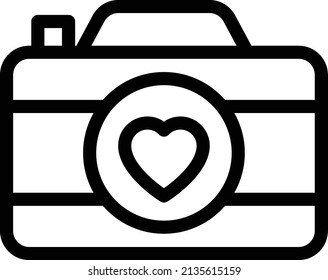 camera Vector illustration on a transparent background. Premium quality symbols. Stroke vector icon for concept and graphic design.