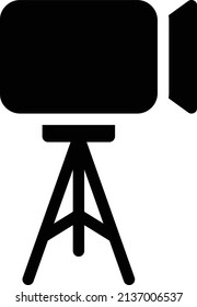 ilustración de cámara en un fondo transparente. Símbolos de calidad premium. Icono vectorial de trazo para el concepto y diseño gráfico.