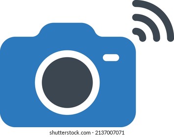 camera Vector illustration on a transparent background. Premium quality symbols. Stroke vector icon for concept and graphic design.