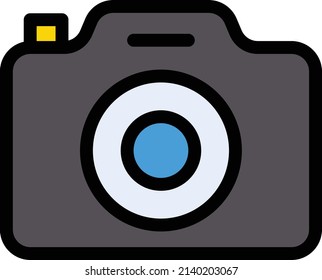 Camera Vector illustration on a transparent background.Premium quality symmbols.Stroke vector icon for concept and graphic design. 
