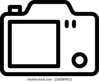 imagen de cámara Vector en un fondo transparente.Símbolos de calidad superior.Icono vectorial de trazo para el concepto y el diseño gráfico.