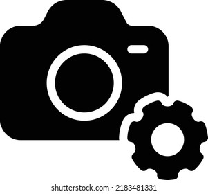 Camera Vector illustration on a transparent background.Premium quality symbols.Glyphs vector icon for concept and graphic design.