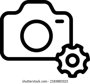 Camera Vector illustration on a transparent background.Premium quality symmbols.Stroke vector icon for concept and graphic design.