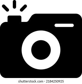 camera Vector illustration on a transparent background. Premium quality symmbols. Glyphs vector icons for concept and graphic design.