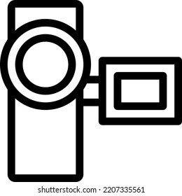 camera Vector illustration on a transparent background.Premium quality symmbols.Stroke vector icons for concept and graphic design.