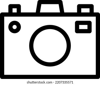 Kamera-Vektorgrafik auf transparentem Hintergrund.Hochwertige Symmbols.Stroke-Vektorsymbole für Konzept und Grafikdesign.