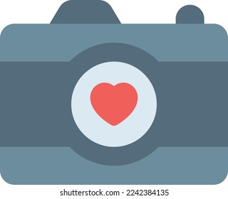 camera Vector illustration on a transparent background. Premium quality symmbols. Line Color vector icons for concept and graphic design.