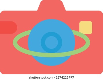 camera Vector illustration on a transparent background. Premium quality symbols. Line Color icons for concept and graphic design.