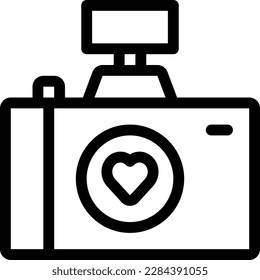 camera Vector illustration on a transparent background.Premium quality symbols.Thin line vector icon for concept and graphic design.