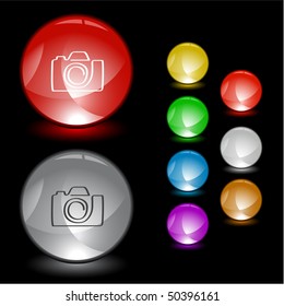 Camera. Vector interface element.