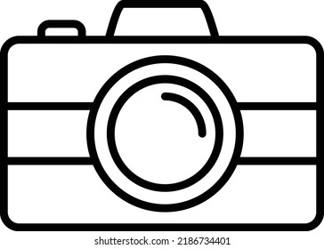 Camera Vector Line Icon Design