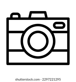 Camera Vector Line Icon Design