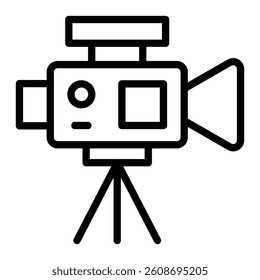 Camera Vector Line Icon Design