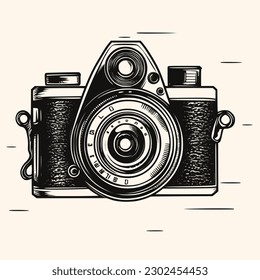 Camera vector for logo or icon,clip art, drawing Elegant minimalist style,abstract style Illustration
