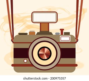 Camera Vector on Texture Background
