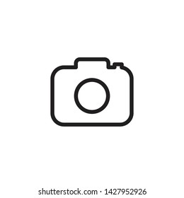 Camera Vector Outline Icon Illustration Eps10
