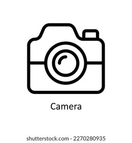 Camera Vector   outline Icons. Simple stock illustration stock