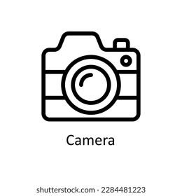 Camera Vector   outline Icons. Simple stock illustration stock