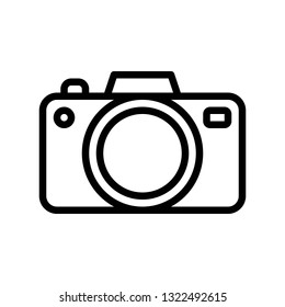 Camera vector, Social media line design icon