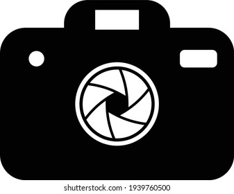 Camera vector, Social media solid design flat vector icon

