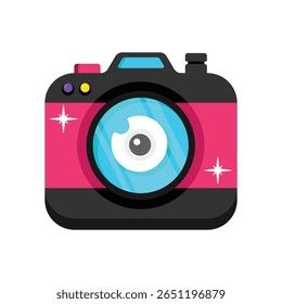 Camera  Vector style icon. Eps 10 file