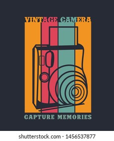 camera vector for t shirt design