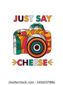 camera vector for t shirt design