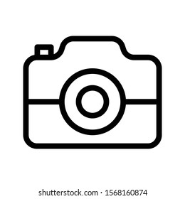 camera vector thin line icon 