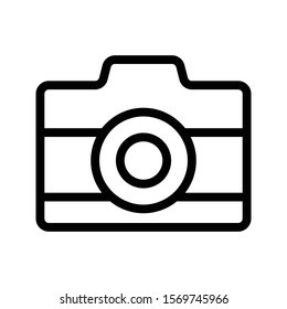 camera vector thin line icon 