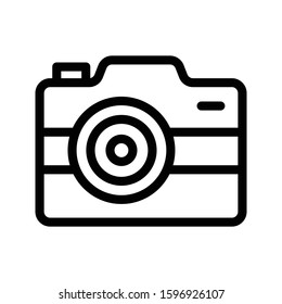 camera vector thin line icon 