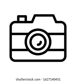 camera vector thin line icon 