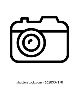 camera vector thin line icon 