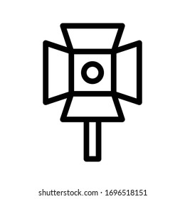 camera vector thin line icon 