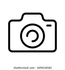 camera vector thin line icon 