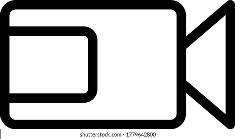 camera vector thin line icon 