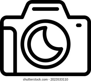 camera vector thin line icon