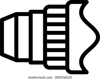 camera vector thin line icon