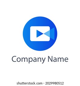 camera video combine with circle logo