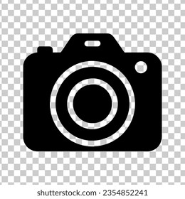 Camera and video icon isolated on transparent background logo concept. vector illustration.