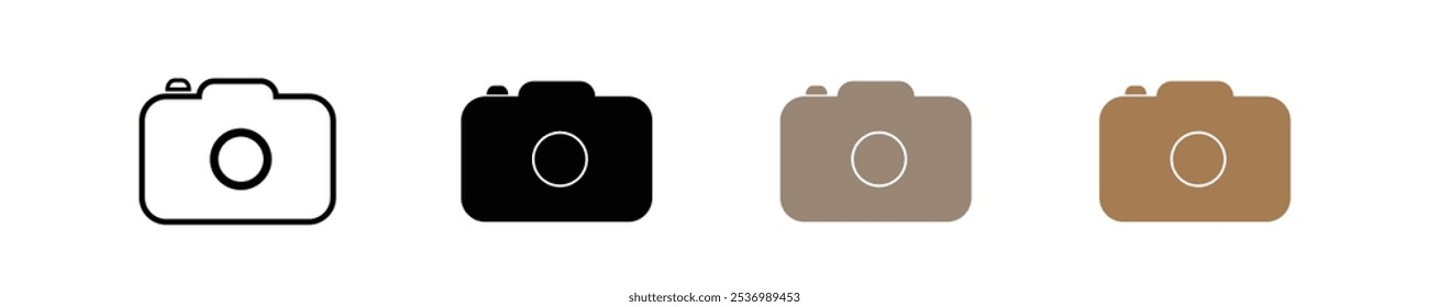 Ícone de vídeo da câmera. Ícone Câmera. Botão do ícone Reproduzir. Ícone do reprodutor de áudio. Ícones da Web de streaming de vídeo