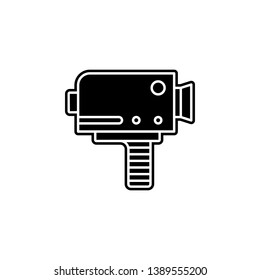 camera, video icon. Simple glyph, flat vector of Cinema icons for UI and UX, website or mobile application