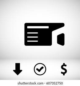 camera video icon stock vector illustration